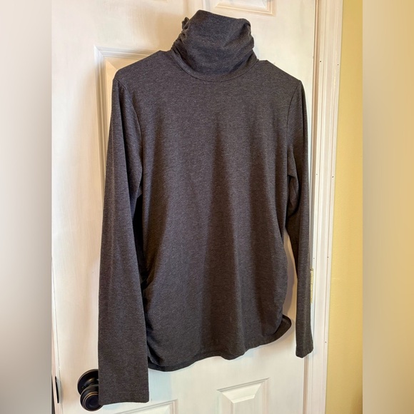 Coldwater Creek Tops - Coldwater Creek Dark Gray Turtleneck Top